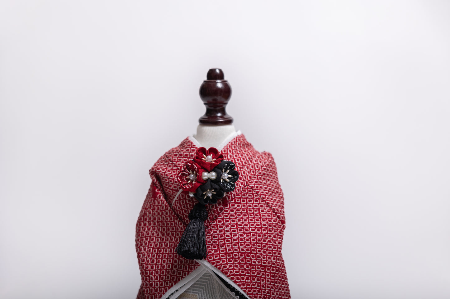 リバーシブル着物・えり飾りセット