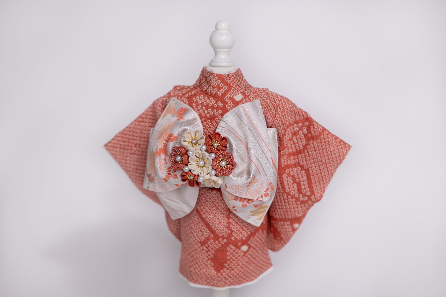 リバーシブル着物・羽織・えり飾りセット