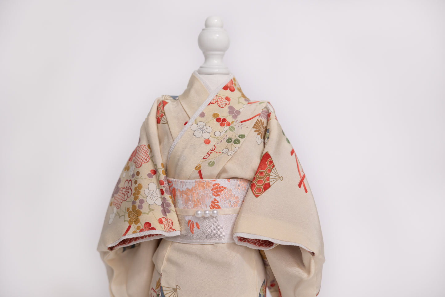 リバーシブル着物・羽織・えり飾りセット