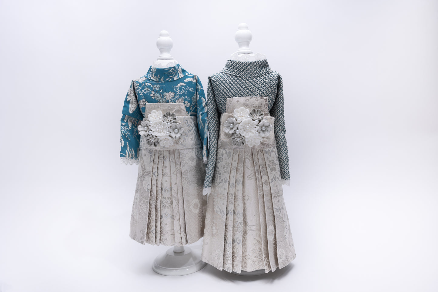 リバーシブル着物・袴・えり飾りセット