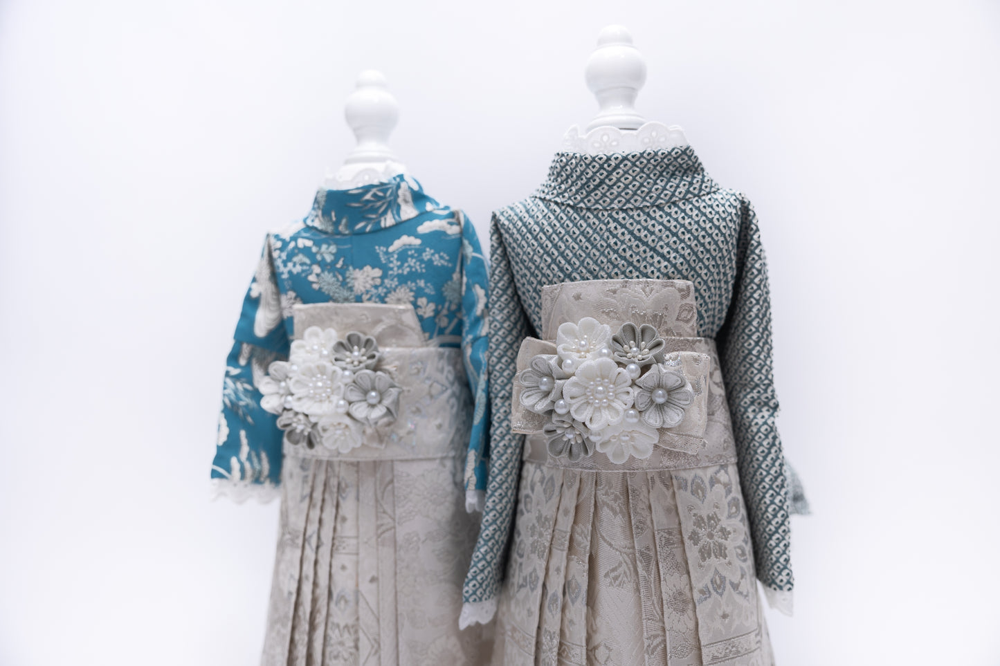 リバーシブル着物・袴・えり飾りセット