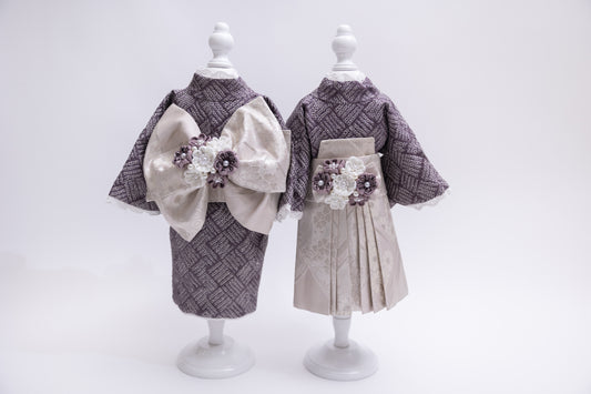 リバーシブル着物セット