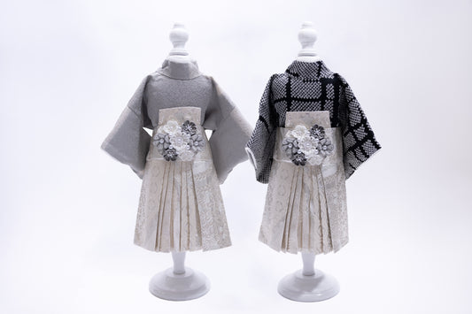 リバーシブル着物セット