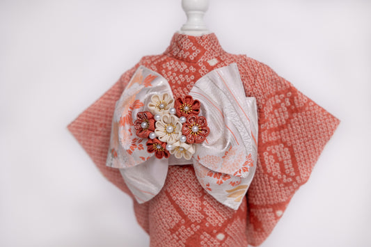 リバーシブル着物・羽織・えり飾りセット