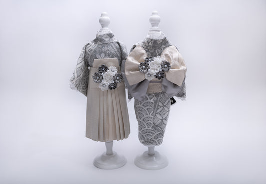 リバーシブル着物セット